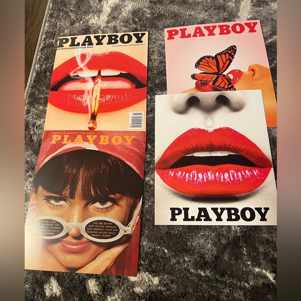 NWT- (4) 8x10” Playboy Posters